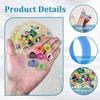 240 Pcs 0.5 Inch Small Silicone Rubber Bands Reble Elastic Cable Ties Rubber Rings for Wire Cord Cable Wrapping Bundle Home Office School