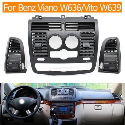 Innenraum Auto Armaturenbrett Mitte Links Rechts Klimaanlage AC Lüftungsgitter Abdeckung Für Mercedes Benz Vito Viano W636 W639 2004-2015