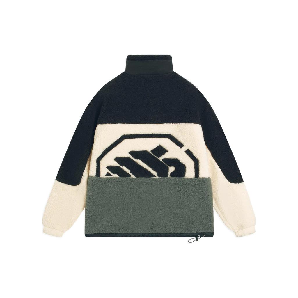 Li-Ning Badfive Fleece-Lined Thermal Lock Warm Sports Jacket Men Jacket White AFDSA71-3