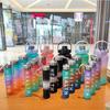 Space Cup 4piece Set With Gradient Plastic Material And Portable Design For Sports