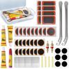 Bicycle Tire Repair Kit with Cold Patch, Glue, and Lever Tools