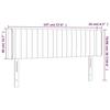 VidaXL LED Headboard Bedroom Furniture Double Bed Accessory Head of Bed Frame Interior Pink 3123527