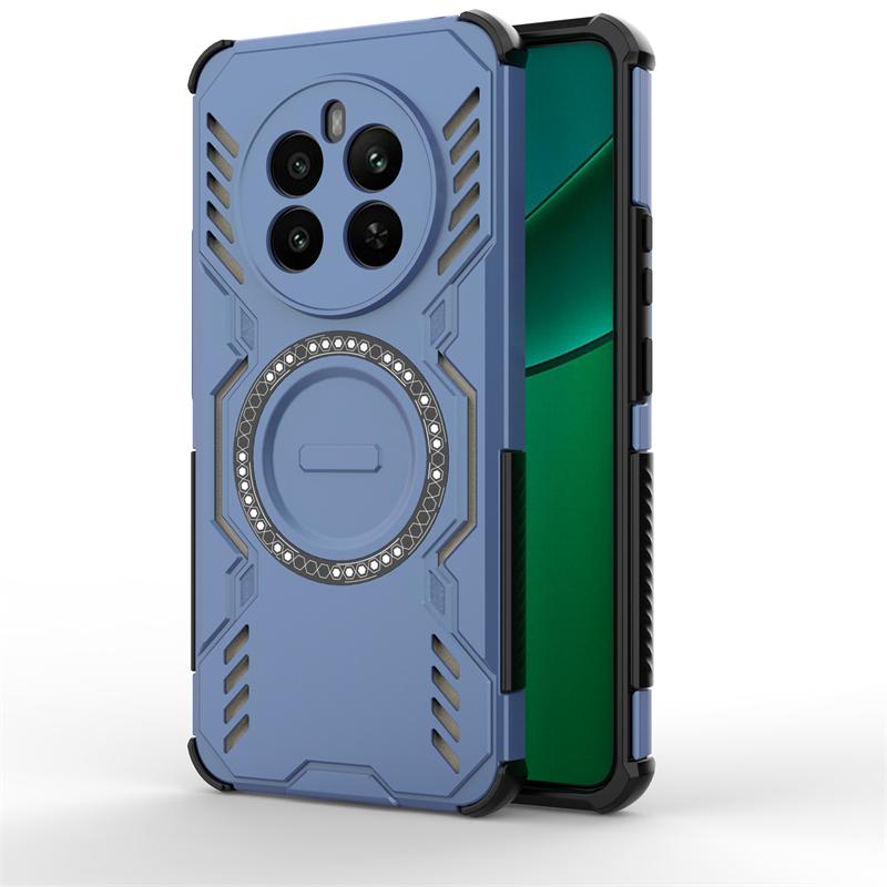 For Realme 12 Plus Case For Realme 12 Plus 5G Anti-knock Magnetic Adsorption Wireless Charge Back Cover For Realme 12 Plus Case
