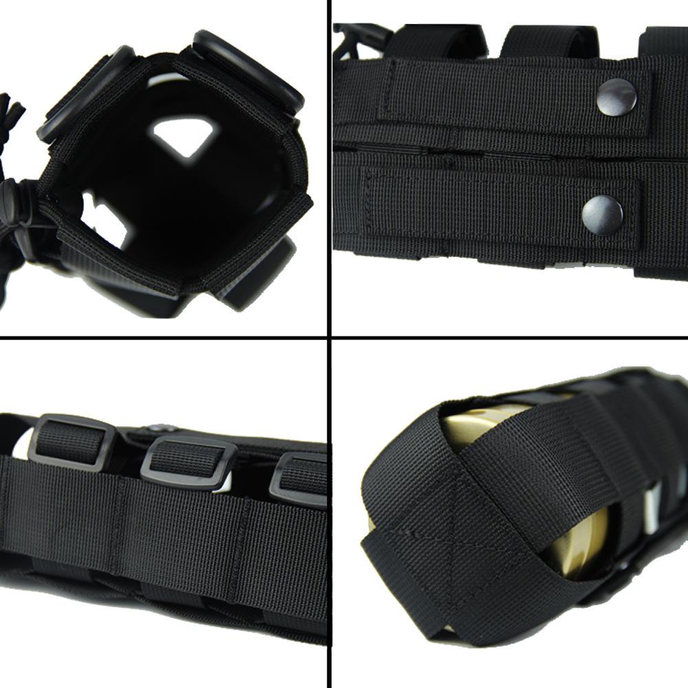 Outdoor Nylon Camouflage Water Bottle Bag, Tornado Travel, Adjustable Size