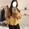 Women's Retro Velvet Suede Cotton Winter Jacket with Lapel - Warm Short Coat, New 2025 Style