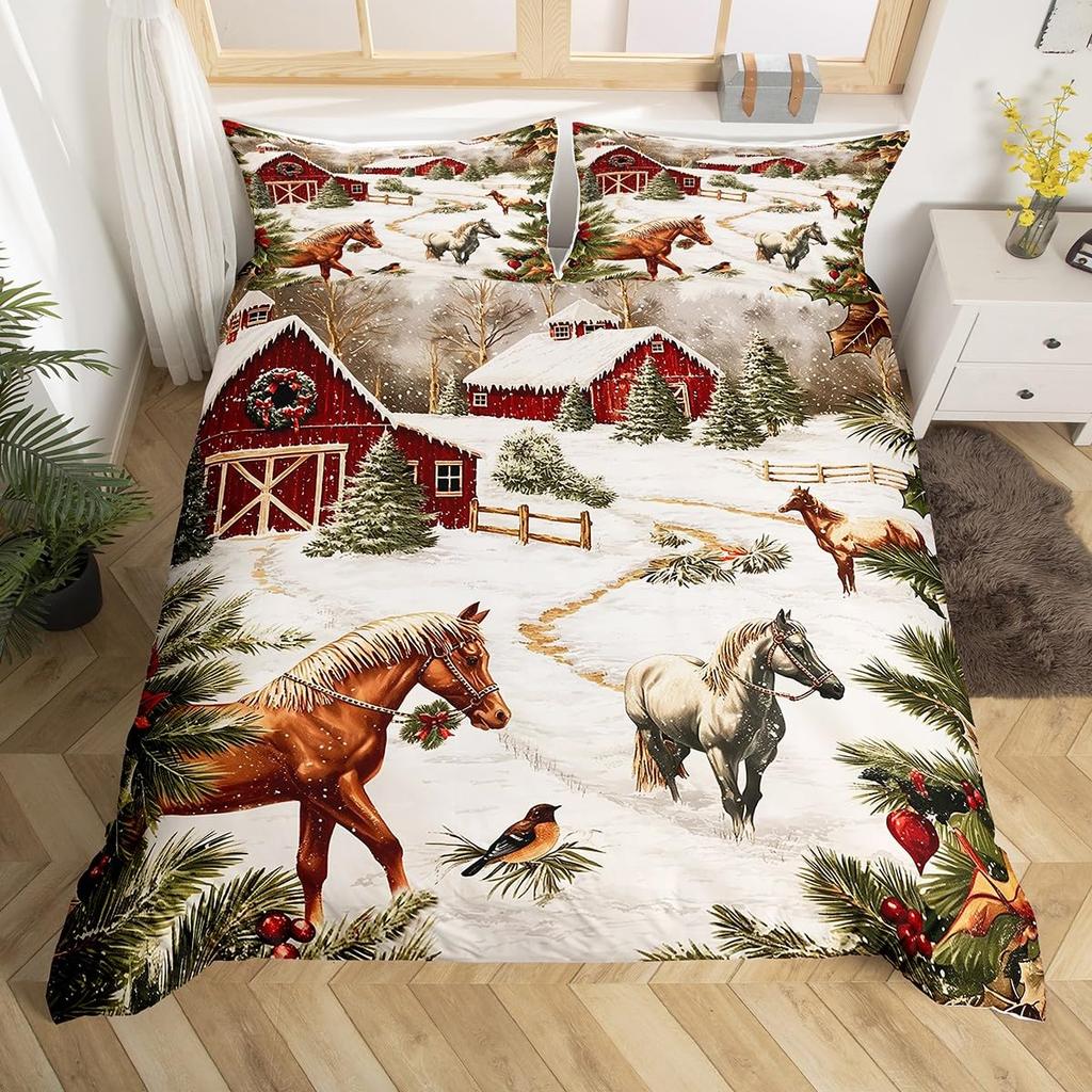Pine Duvet Cover Sets for Teens Kids Adults Quilt Covers Lightweight Down Bedroom Decor 2 Pillowcases 1 Duvet Cover No Comforter