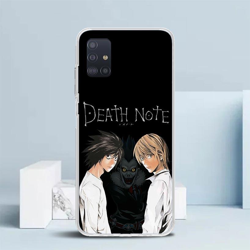 

N-Note D-Death Anime Ryuk Soft Cover for Samsung Galaxy A12 A22 A32 A52 A72 A02S Phone Case Note 20 Ultra 10 S10 Plus A51 A71 A5 Samsung A52