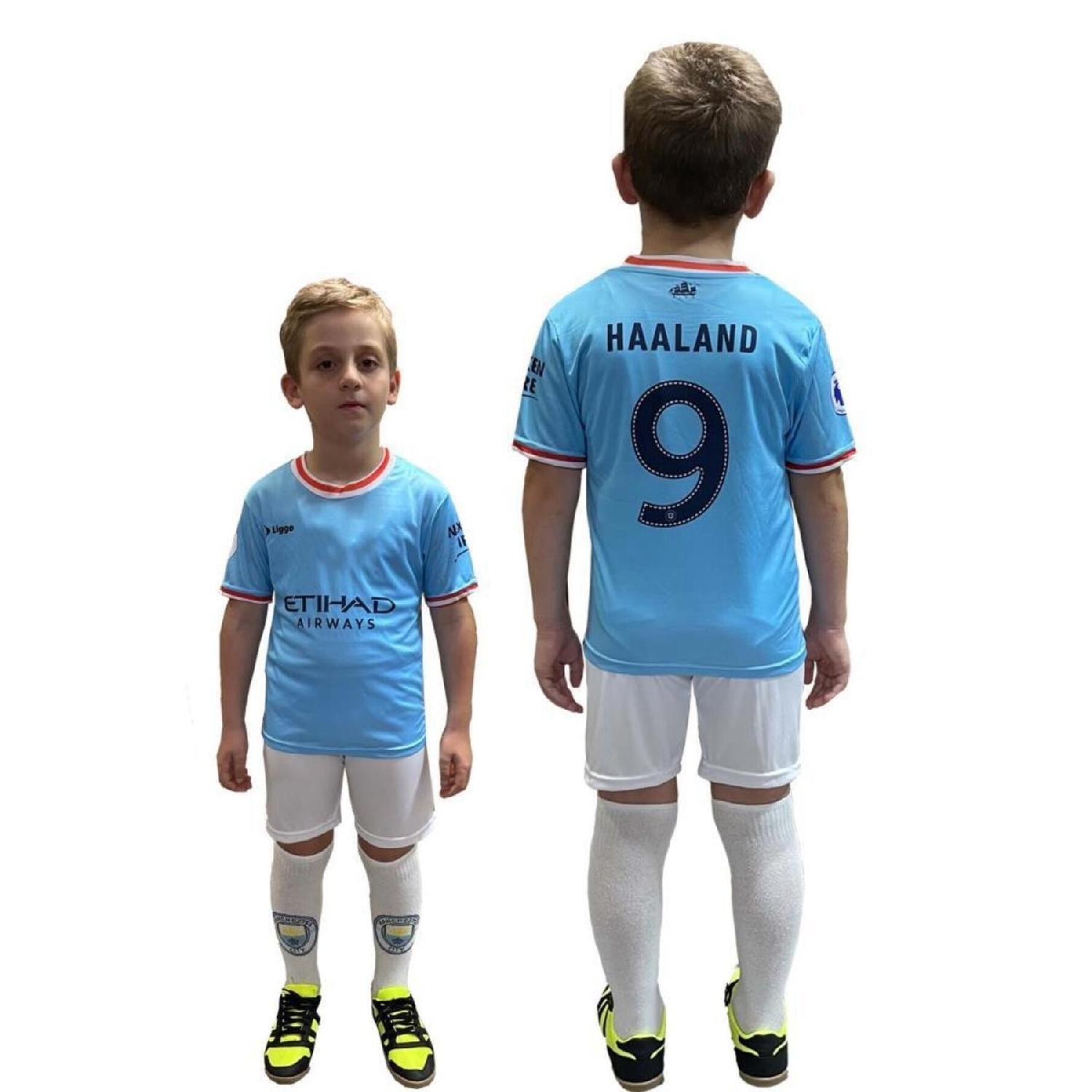 

Детский комплект из джерси Haaland, шорты из джерси, комплект носков