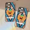 Halloween Pumpkin Ghost for Apple 17ProMax Mirror Phone Case 16Pro Apple 15/14 Large Hole 13