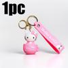 Cute Cartoon Hello Kitty Keychain Teacup Key Chain Women Girl Schoolbag Shoulder Bag Car Keyring Kid Kawaii Gift Festival gifts