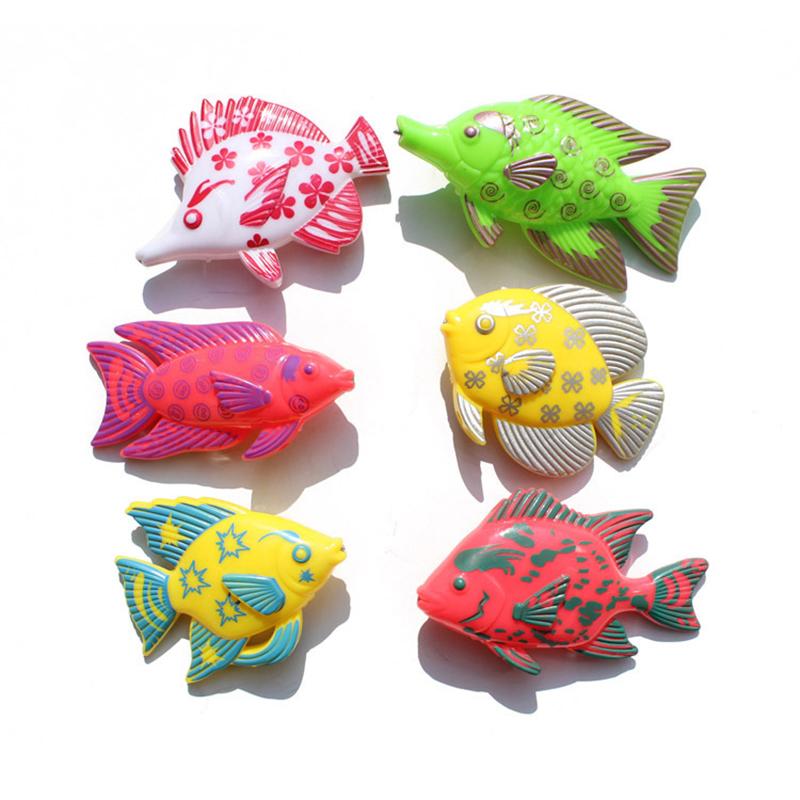 7Pcs/Set Children'S Magnetic Fishing Game Fish Toy Magnetic Game Fishing Toy Exercise Body Coordination Suit Gift To Children