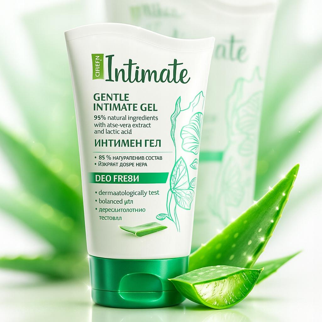 Żel do higieny intymnej aloes 170ml - nawilżający, łagodzący, ph