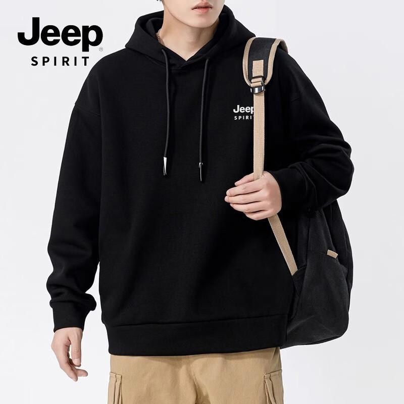 JEEP SPIRIT Men's Heavyweight Hooded Sweatshirt