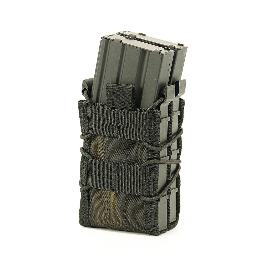 Tiger double full size cs camouflage quick pull function bag 5.56/7 .62molle double layer accessory magazine box
