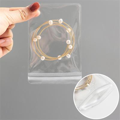 Small Transparent Travel Jewelry Storage Organizer Bags,Clear Plastic Travel Earring Bag ,Anti-oxidation Anti-Tarnish PVC Thicken Travel Jewelry Bags