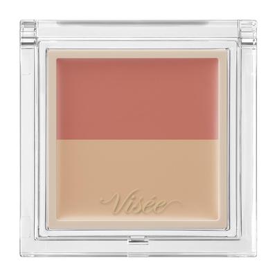 Visee Color Duo Trick Concealer 01 Red Trick Dark Circle (Natural Beige) Concealer, Cover, Compact, Orange, Multicolor, 2.5g