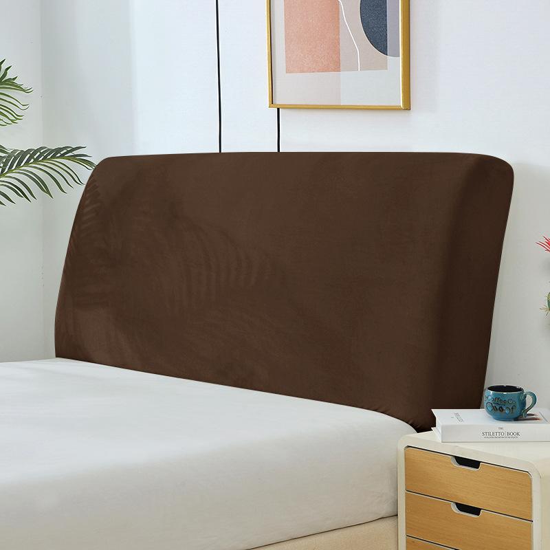 Thick All Inclusive Headboard Cover Solid Color Elastic Simple Soft Dustproof Back Protection Bedroom Headboard Backrest Cover