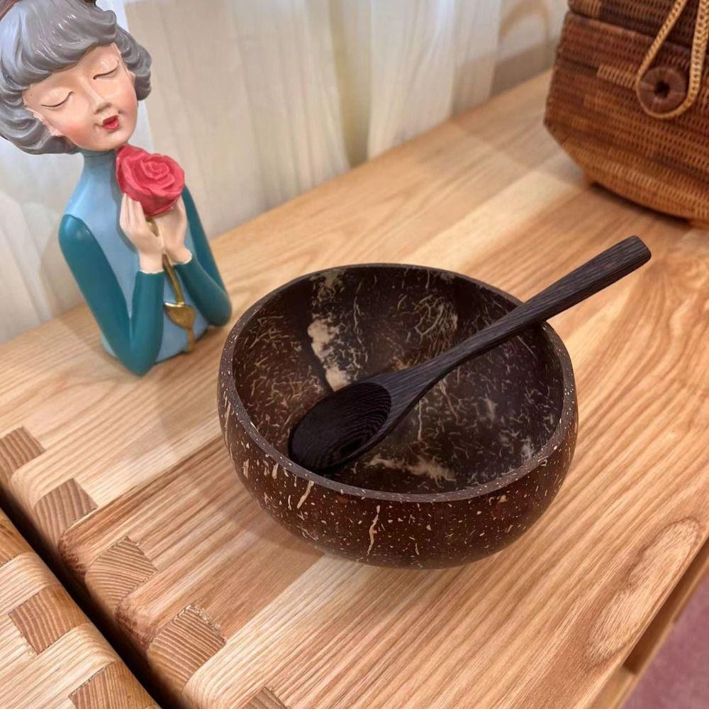 Reusable Coconut Bowls Natural Serving Dishes New Utensils  Dessert