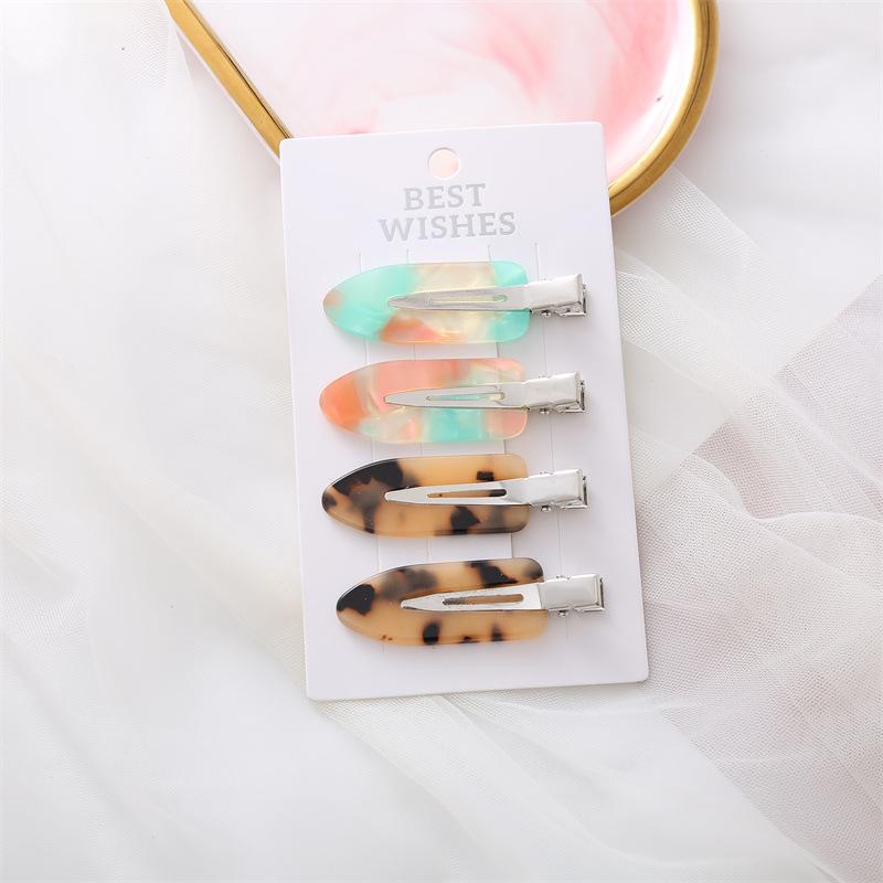 2/3/4/6 stücke Acetat Make-Up Haar Clips Koreanische Mode Gold Weiß Glitter Haar Pin Headwear Mädchen Frauen Haar Zubehör