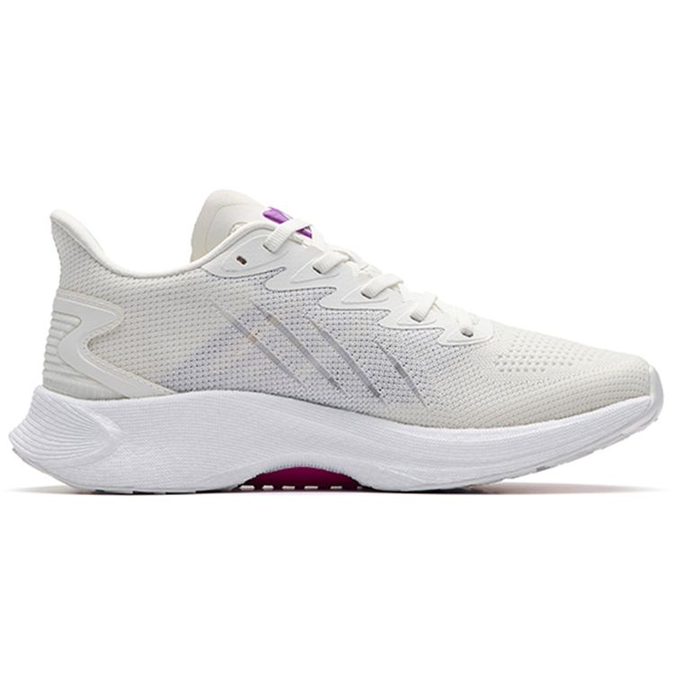 Anta Mach 2.0 Lightweight Low-Top Running Shoes Women sneaker White Purple 122235583-3