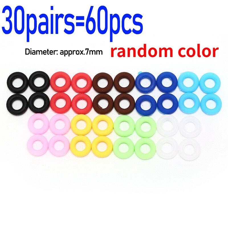 10/60pcs Anti Slip Ear Hook Eyeglasses Round Silicone Retainer Holder Spectacles Ear Sleeve Eyewear Stopper Bracket Accessories