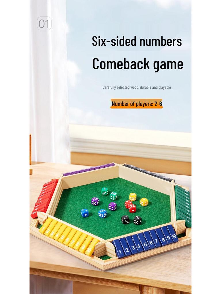 Joc Educativ din Lemn de Logică și Numere cu Piese de Răsturnat pentru Copii