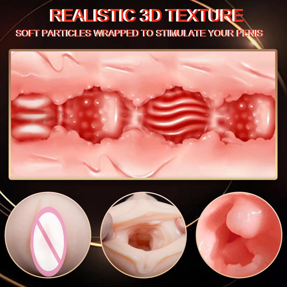 Automatic Male Masturbator Blowjob Sucking Massager Real Vagina Machine Penis Train Cup Adult Sex Toy for Men
