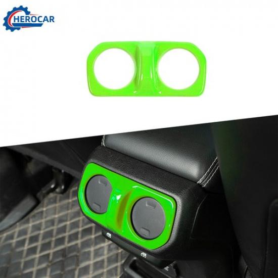 Light Green Rear A/C Vent Outlet Cover Decor Trim for Jeep Wrangler JL &JT 18+