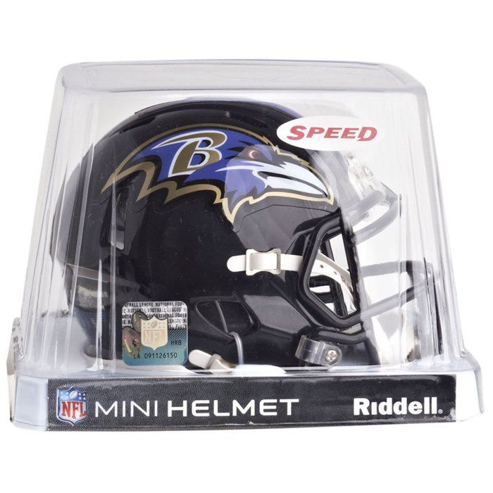 Mini Casque de Football - RIDDELL - Baltimore Ravens - Réplique Officielle - Taille Miniature - NFL