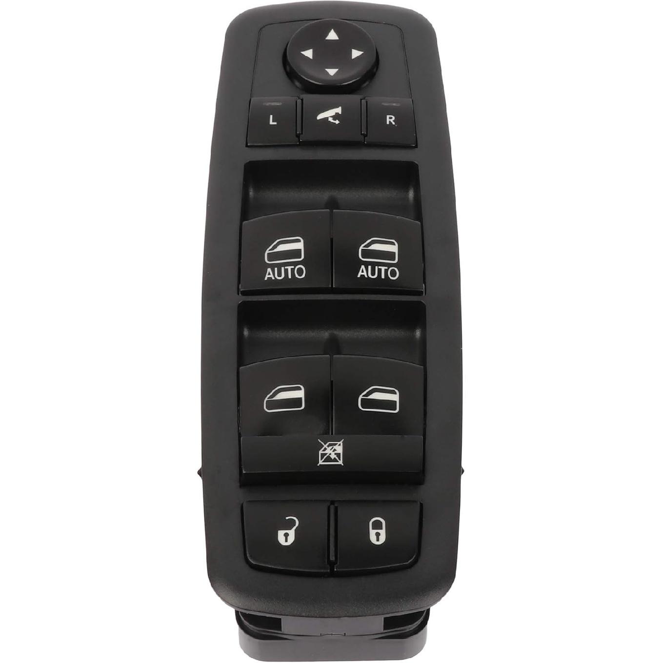 Cciyu Master Window Control Switch Power Window Switch, Push Button, Black, Compatible with 14 15 Jeep Grand Cherokee 4D SUV