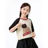 Girls' Casual Printed Cotton Short Sleeve T-shirt
