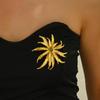 1Pcs Fashion Jewelry Exquisite Flower Metal Brooch Inlaid With Rhinestone For Women's Daily Wear And Party Events Party Gift
