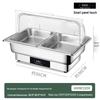 Stainless Steel Self-Serve Buffet Warmer with Transparent Flip-Top for Restaurants & Hotels