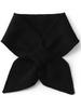 Wool Bow Tie Women Neck Warmer Small Scarf Cowl Collar Loop Soft Winter Essential Knit Accessories