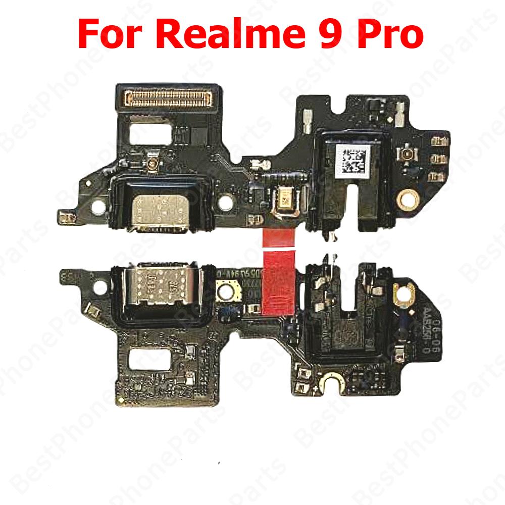 Charging Port For Realme 11 5G 10 4G 9i 9 Pro Plus Pro+ Charge Board Usb Connector PCB Dock Plate Socket Mobile Phone Parts