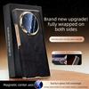 [[Dual-axis Protection] for Honor Magic V6 Case Luxurious Genuine Leather for Magsafe Wireless Charging Premium Back Phone Case