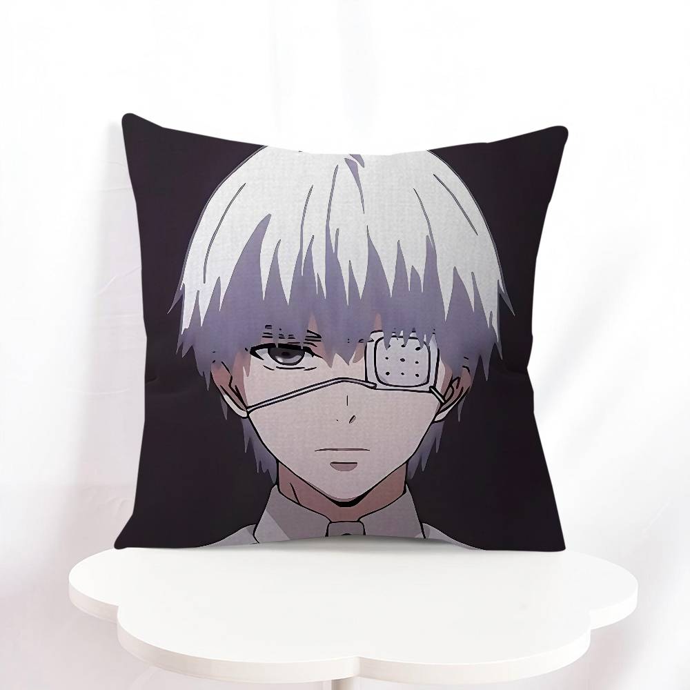 K-Kaneki Ken Pillowcase Toon Gift Cushion Cover Bedroom Home Sofa Chair Seat Decor Pillow Case