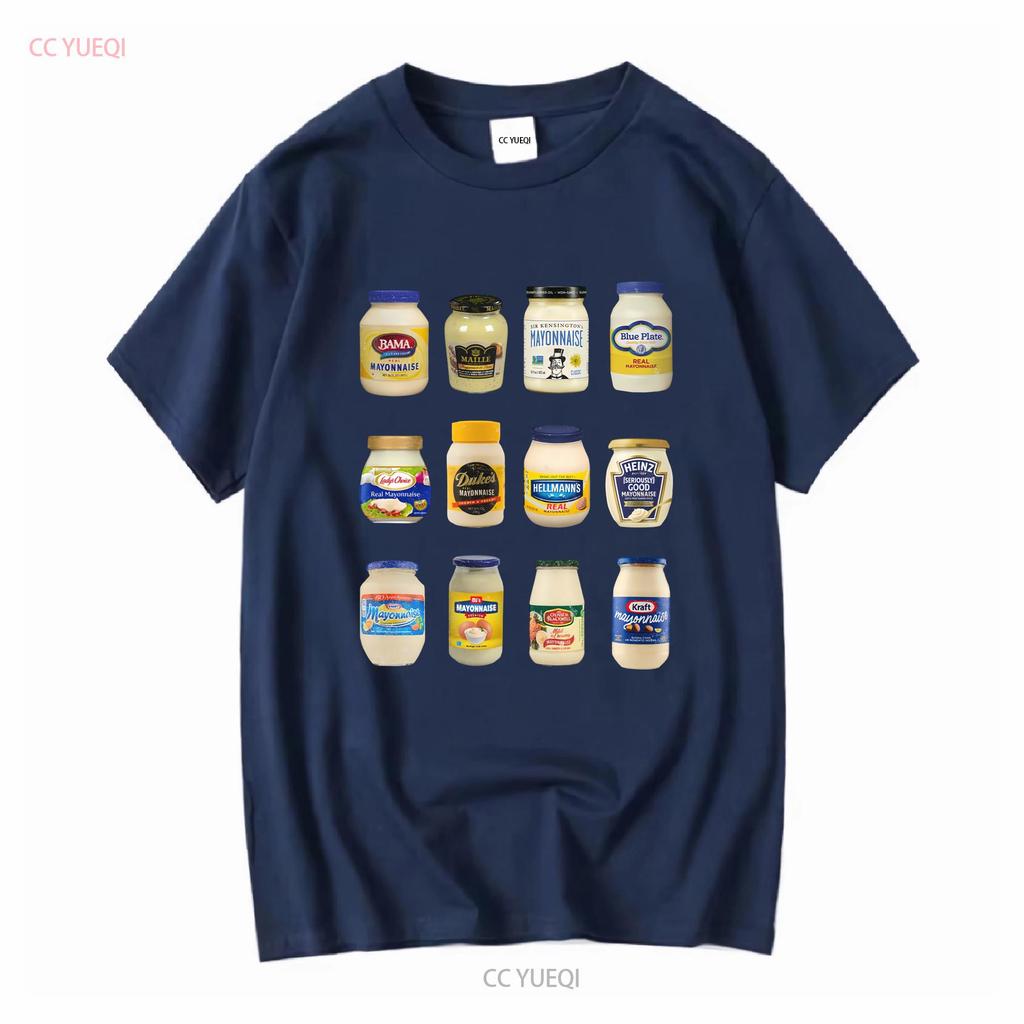 Vintage Mayonnaise Hemd T-Shirt Liebhaber Lustig Mayo Süchtiger Lang- oder Kurzarm Vintage Gewaschen Bequem Vielseitig Streetwear