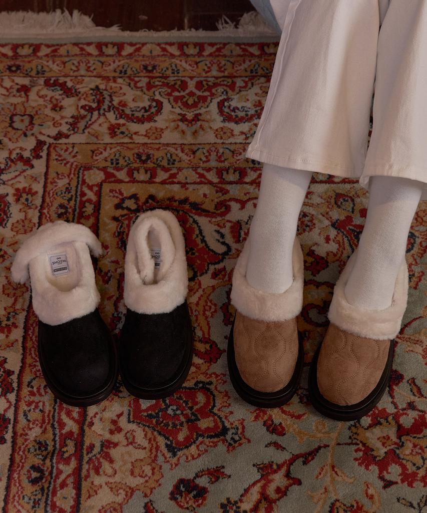 Shoehi Shearling Fur Clogs (2 Colors)_B5222
