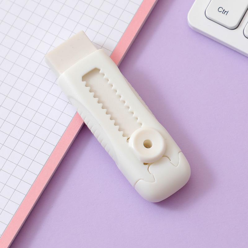 1PC Push-Pull Macaron Eraser for Art, Writing, and Drawing - Non-Abrasive, Easy-Glide School and Office Supplies