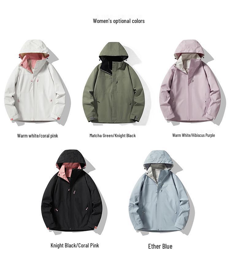 2024 Spring/Autumn Waterproof Windproof Hooded Jacket for Outdoor Sports & Leisure