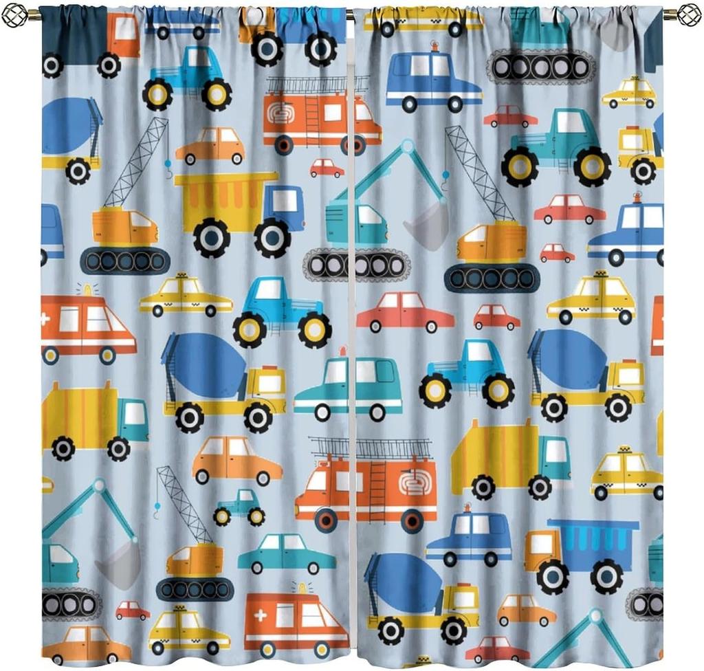 Colorful Inspirational Kids Curtains Quotes Cute Child Cartoon Motivational Rainbow Sun Rod Pocket Window Drapes For Kitchen