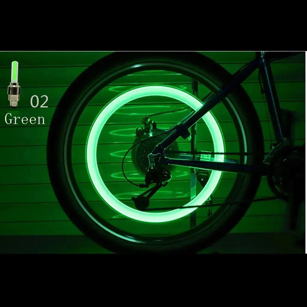 2 Stück Fahrradlichter Bewegungssensor LED-Leuchten mit Batterien für Rennrad MTB Mountainbike Reifen Reifen Ventilkappe Fahrradzubehör