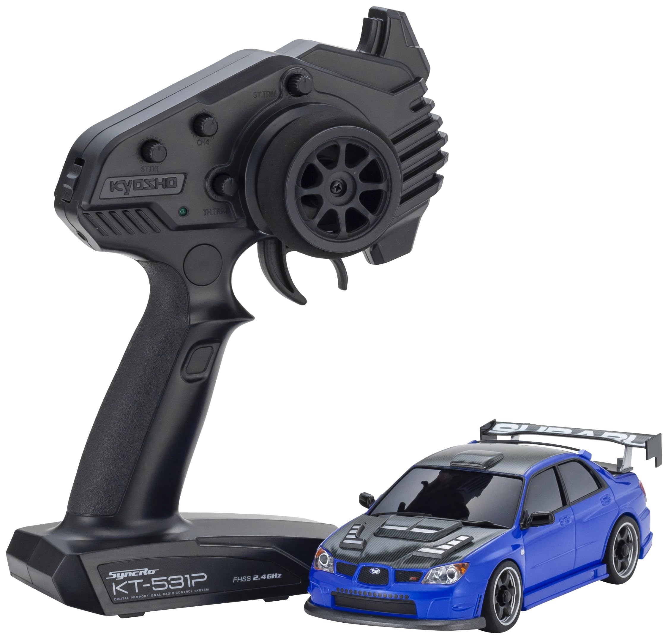 

Kyosho AWD Subaru Impreza Aero Version с металлическим радиоуправлением из углеволокна Номер детали 32653BL Mini-Z Капот, Синий, Управляемый,