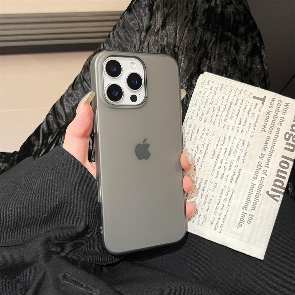 Matte Candy Transparent Phone Case For iPhone 17 Air 16 15 14 Pro Max Plus 13 12 11 XR XS XsMax Shockproof Silicone Bumper Cover