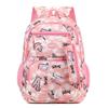 Layered Backpack Striped Zipper Large Capacity Storage Widened Shoulder Strap
