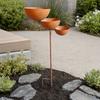 Yousheng 3 Tiered Cascading Rain Catcher Bird Bath, Metal Garden Stake Bird Water Bowl Feeder, Outdoor Pollinator Watering Station for Garden, Patio,