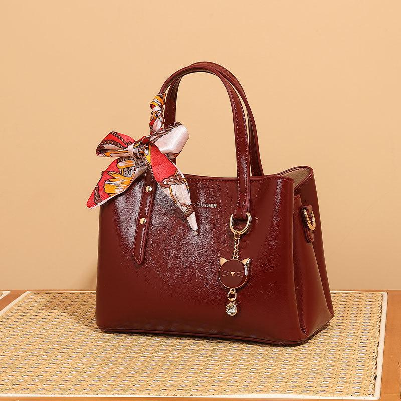 Ladies' Handbag, Fashionable, Light Luxury, Bridal Bag, High-end Feel, Large Capacity Handbag, Simple Single Shoulder Crossbody Bag