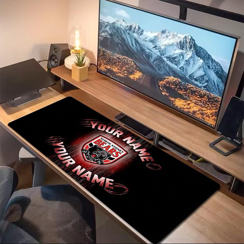 North Sydney Bears Print  Cushion Non-slip Laptop Tablet Big Mousepad XXL Mat Mini PC Playmat With Lock edge