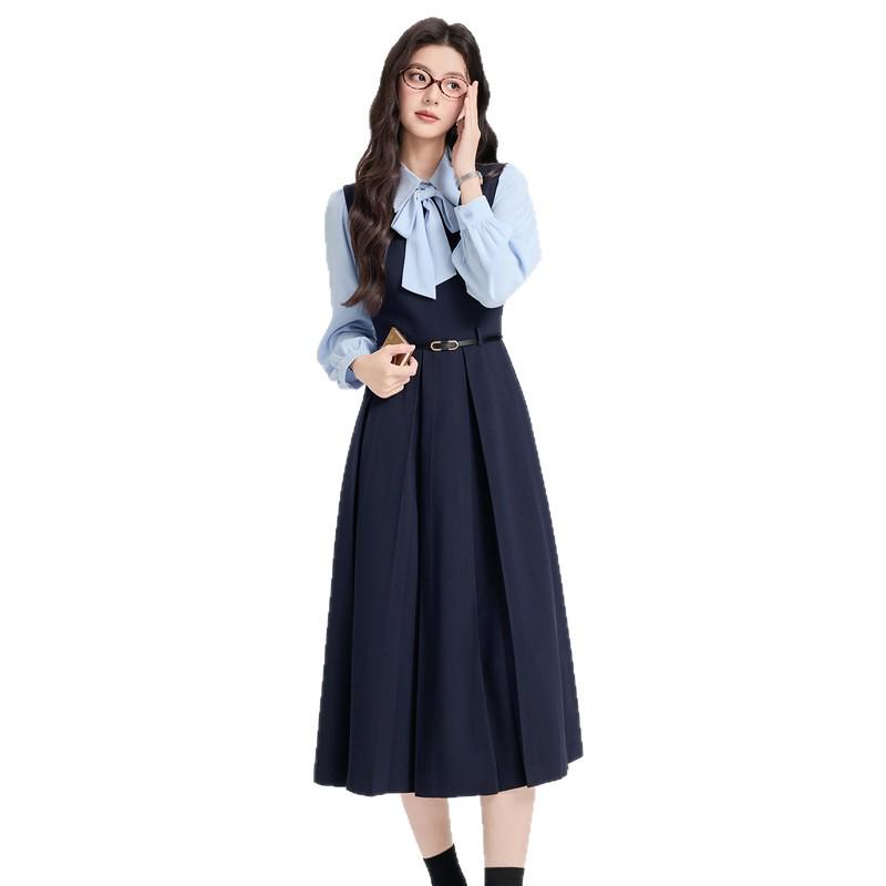 Women's Academy Style Petite Vest Dress for Formal Occasions and Teacher Interviews